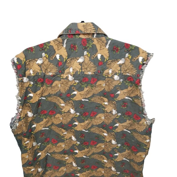 Black Canyon Outfitters Mens Sz 2XL Multicolor Birds Vest Jacket - Picture 9 of 10